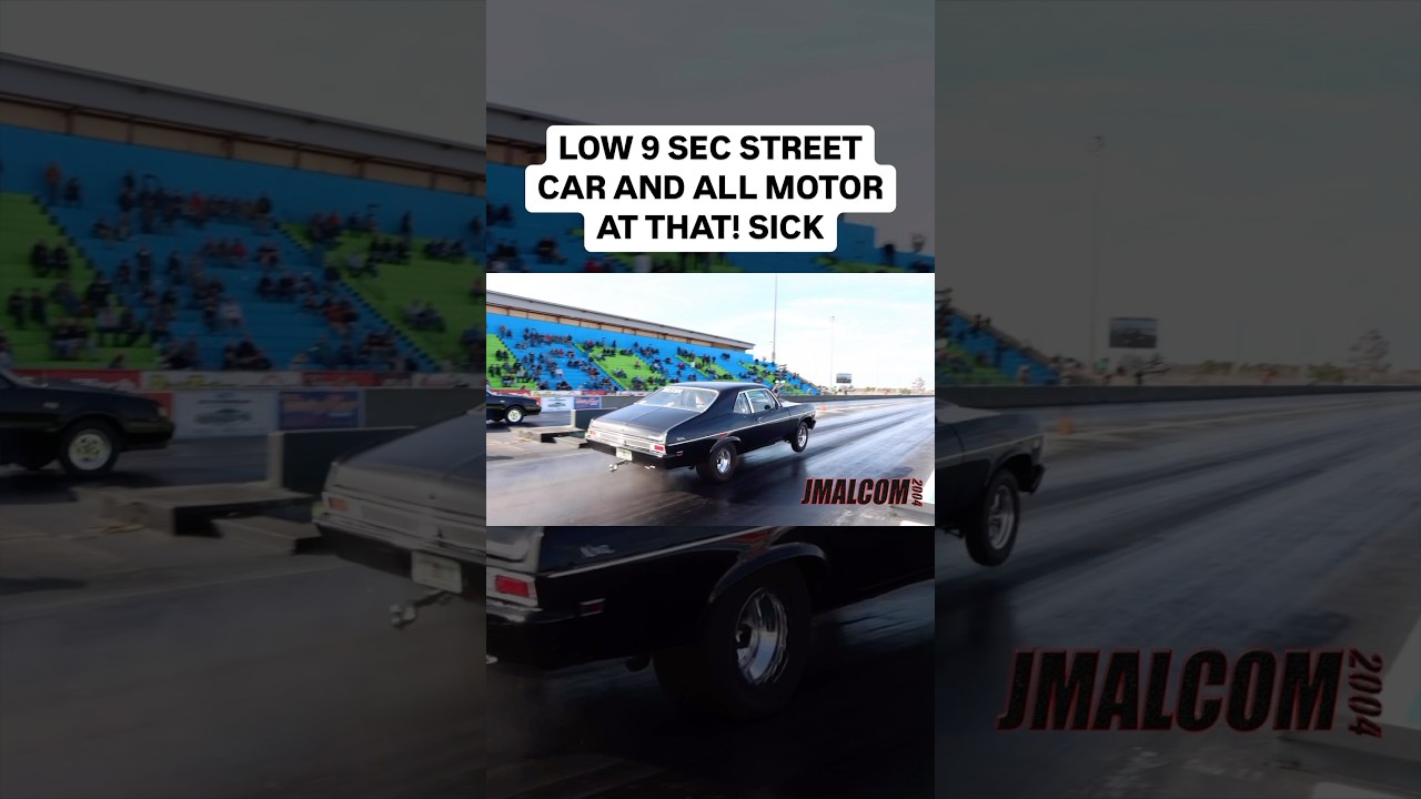 Low 9 sec all motor street car Nova is getting it done
