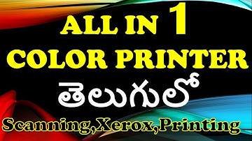 All in One Color Printer, scanner, xerox, Wifi (Epson L565) in Telugu by Kotha Abhishek