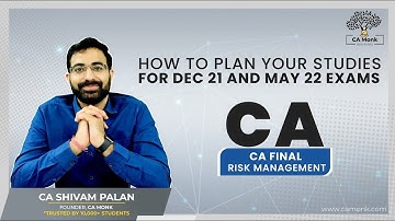How To Prepare CA Final Risk Management Paper 6A For Dec 21 Exams| By CA Shivam Palan