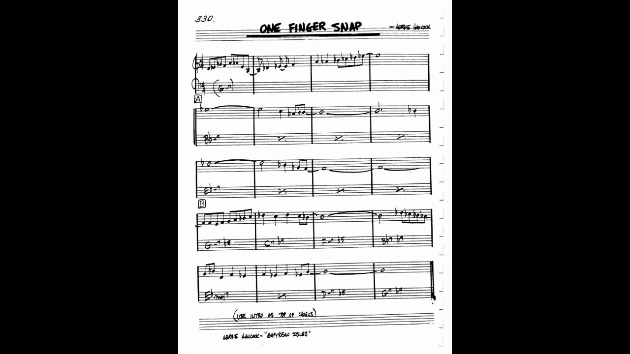 One Finger Snap   Herbie Hancock   Backing Track ⧸ Play Along k 447qIe0KY