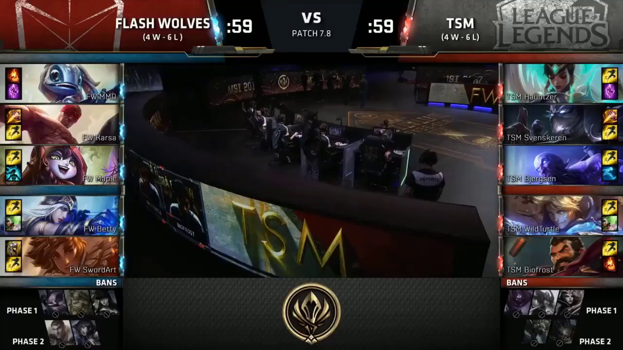 [MSI 2017 Group Stage] FW vs TSM highlights 15/05/2017