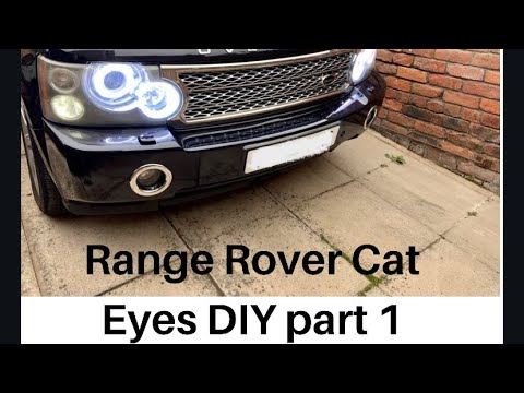 Range Rover DIY cat eyes part one - YouTube
