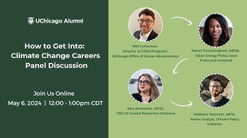 Mind Your Career | How to Get Into: Climate Change Careers Panel Discussion