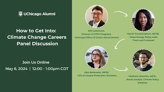 Mind Your Career | How to Get Into: Climate Change Careers Panel Discussion