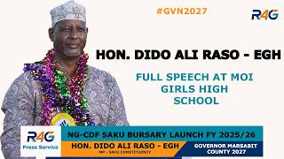 PERIMETER WALL FOR MOI GIRLS FY 2026/27 - HON. ALI RASO EGH PROMISED || FULL SPEECH AT MOI GIRLS ||