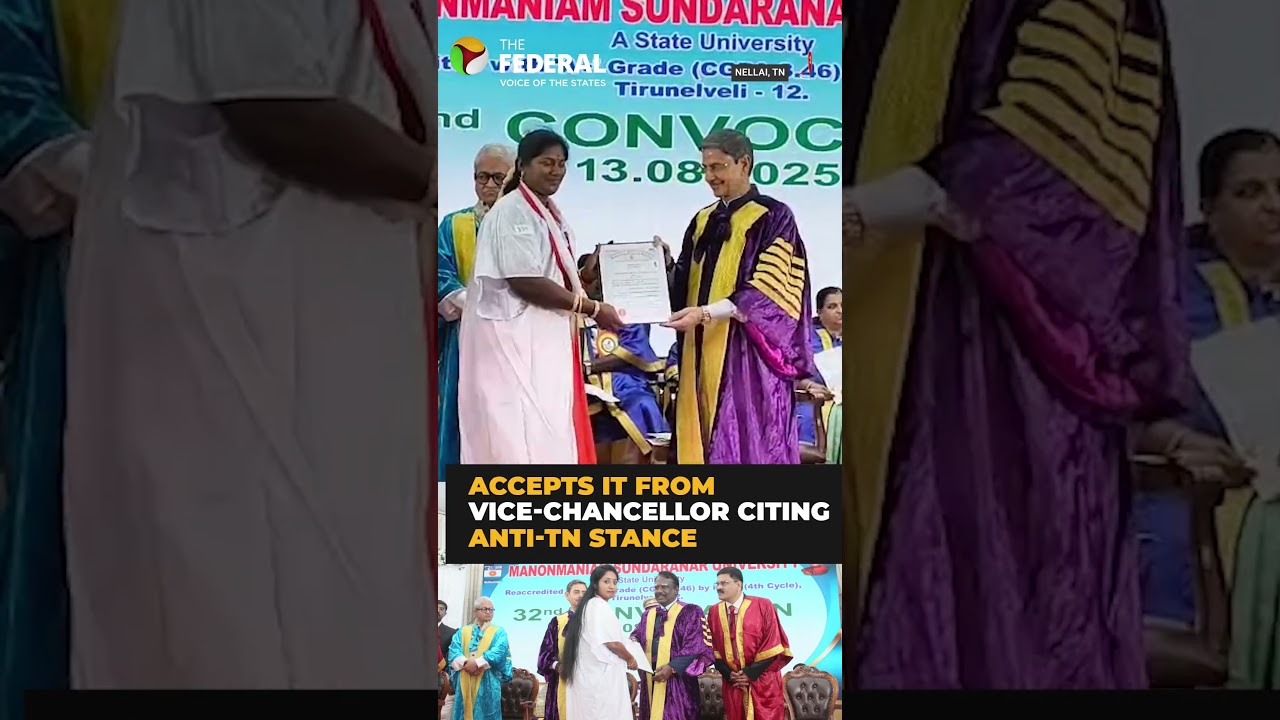Student refuses degree from TN Governor RN Ravi on stage