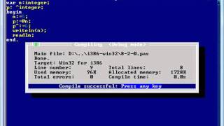 видео Указатель в Turbo Pascal 7