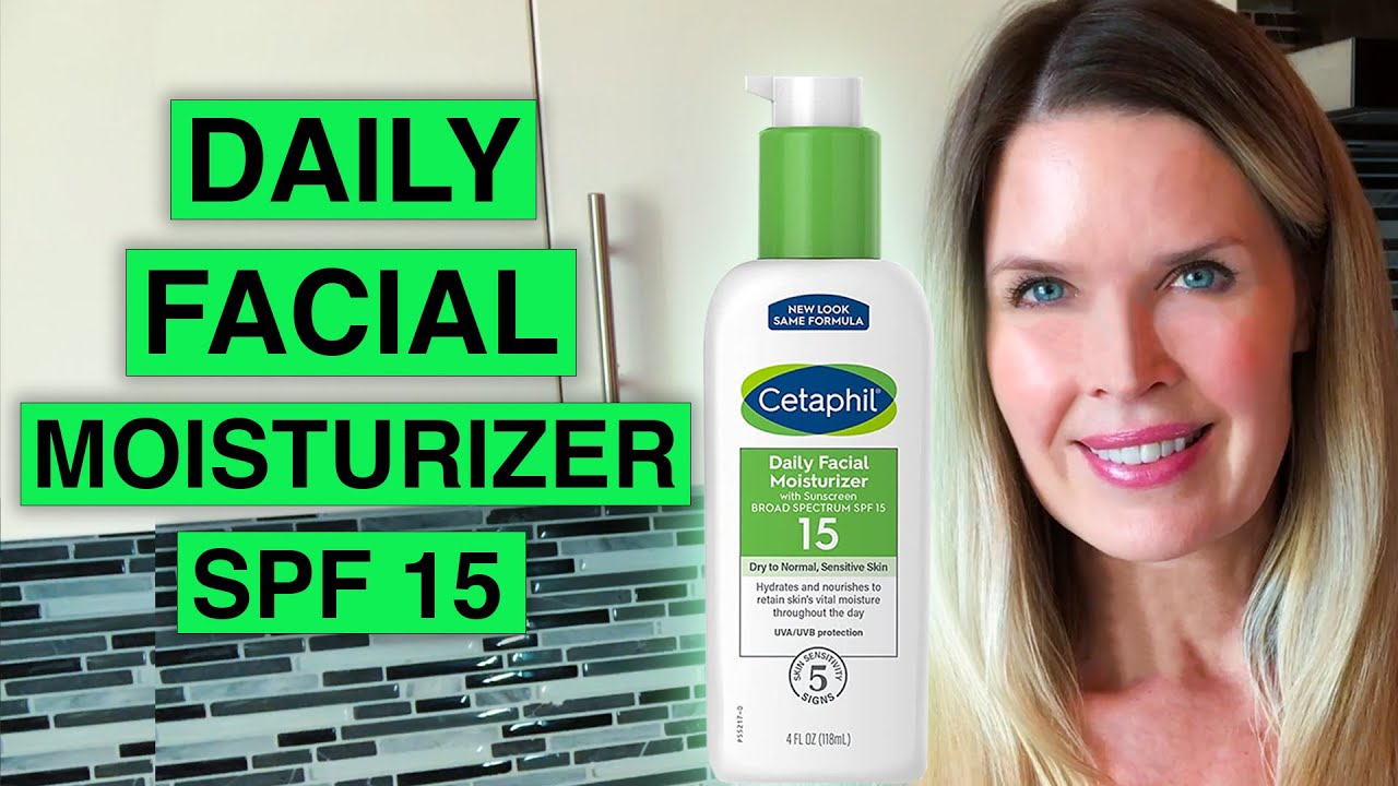 NOT greasy! Cetaphil Daily Facial Moisturizer SPF 15 review - YouTube