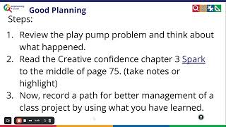 Unit 5 Project Management Wednesday and Thursday plus design