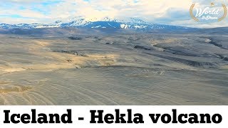 Hekla Volcano From Drone - Iceland