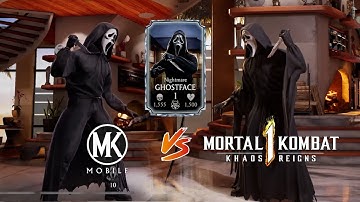 MK MOBILE vs MK1 DEFINITIVE EDITION GHOSTFACE COMPARISON