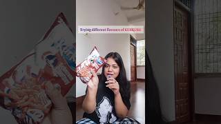 trying different flavours of*KURKURE🤤|#dentalstudent#studentlife#kurkurechallenge#snackreview#shorts