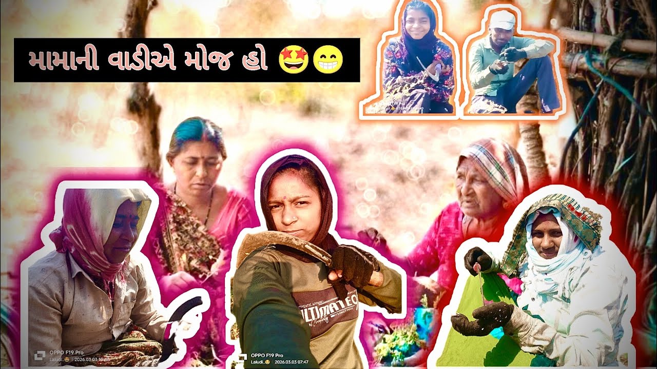 ||મામાની વાડીએ મોજ હો#trendingvlog#farming#villagelife#gujugujrati#comedyfun#viral‎⁨@Pradip_vlogs.