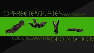FREE Green Screen Overlay #17 - Call Of Duty Base Jump Fail Animation