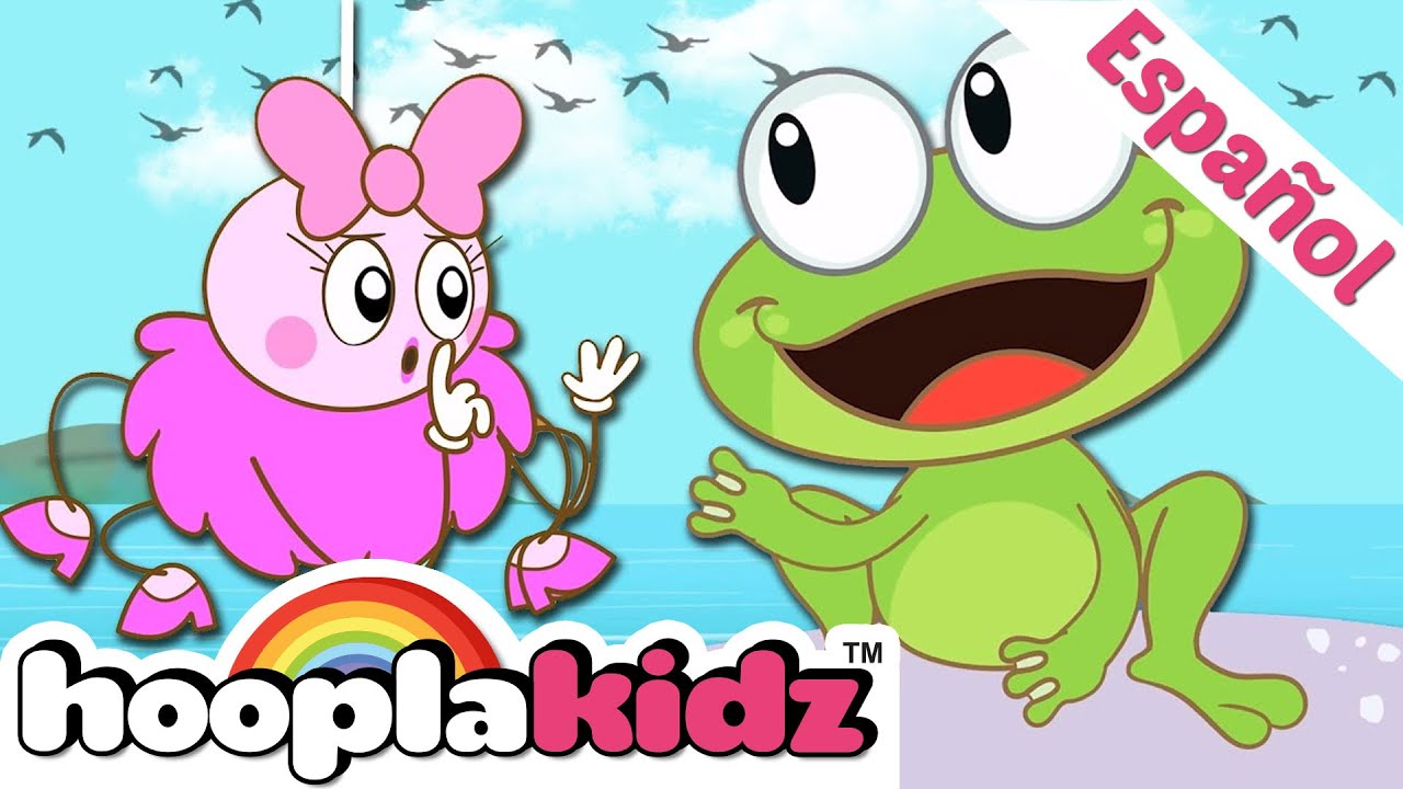 ⁣Canciones infantiles divertidas | La rana cantaba debajo - Frog Song | HooplaKidz en Español