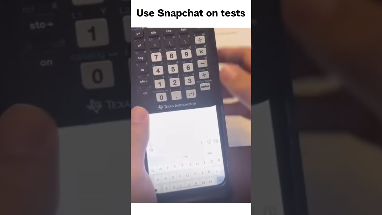 Using Snapchat on Tests 🤯
