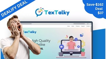 TexTalky Review and Demo: AI Text-to-Speech Synthesis Software | Dealify Lifetime Deal $38