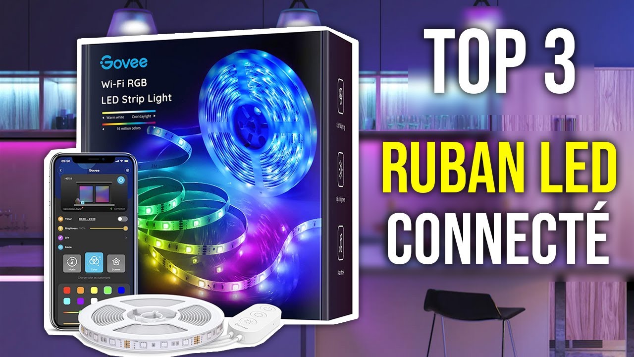 Ruban LED 20M Wifi - Bande 5050 RGB Compatible avec Alexa/Google