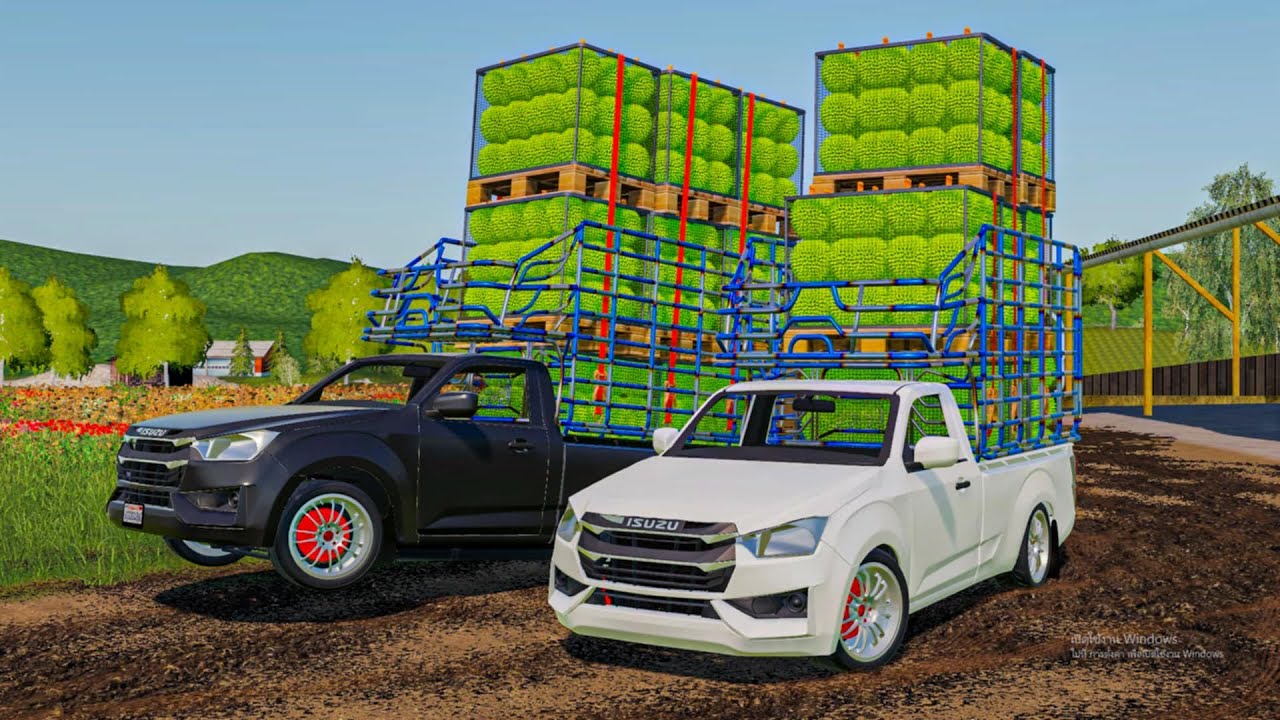 รถคอกซิ่งวิ่งแข่งกันขนทุเรียนมาส่งลูกค้า FARMING SIMULATOR 19