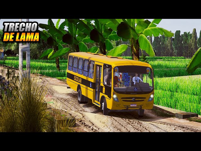 ONIBUS ESCOLAR NAS RUAS DE LAMA !!! PROTON BUS SIMULATOR - G27