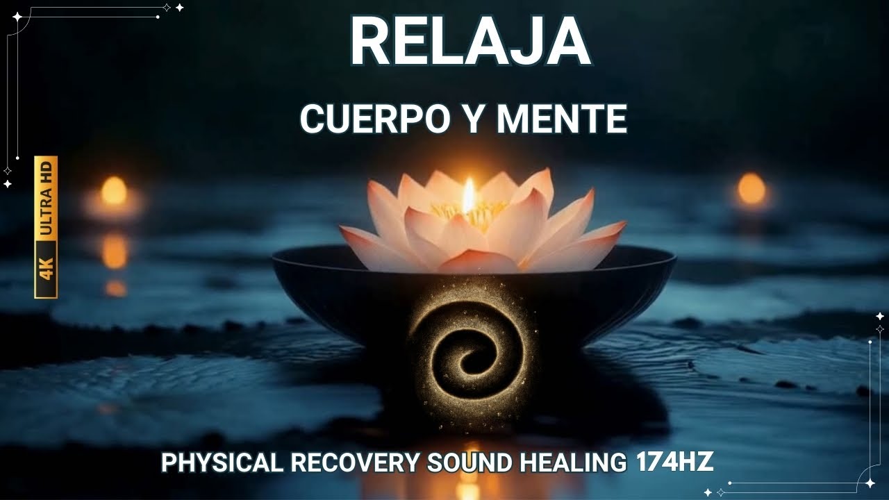 174Hz Relaja Cuerpo y Mente | FRECUENCIA ELEVADA | Physical Recovery Sound Healing 4K