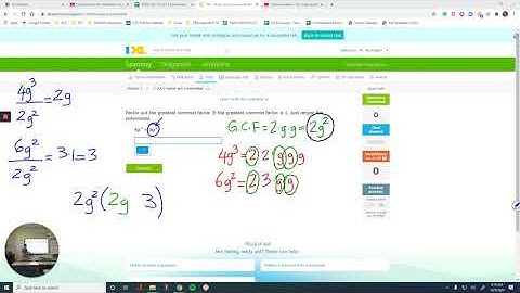 IXL AA.2 Factor out a monomial JZL