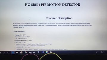 HC-SR501 PIR MOTION DETECTOR การใช้งาน