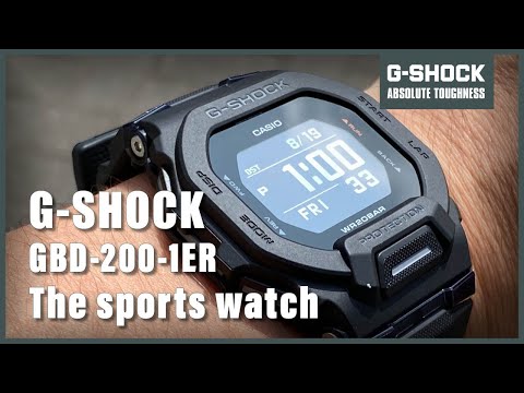 美品 G-SHOCK GBD-200-1JF CASIO G-SHOCK GBD-200-1JF GBD-200-1 Bluetooth 20 bar watch