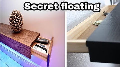 Building floating shelf with secret storage!../mr Williams
