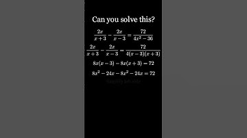 Math for quants | Algebra, Example 49                                          #math #algebra #quant