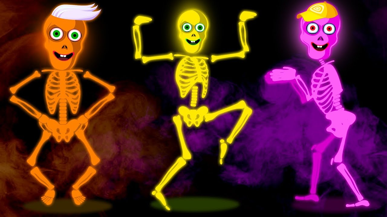 ⁣Five Crazy Skeletons Nursery Rhyme and Songs for Children | Hoopla Halloween