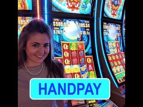 MEGA HANDPAY | 5 DRAGONS SLOT MACHINE | $5 BET | AWESOME BONUS