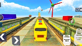 Big Bus Stunts : Mega Ramp Racing Stunts - 4 Different types of Bus Racing | Android Gameplay #8 screenshot 5