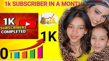 Finally 1k subscribers complete in 1month 😊 || channel banane k baad ye galti na kare🥵