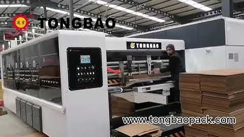 Full automatic high speed flexo printing slotting die cutting folder gluer inline