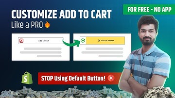 Customize Add to cart button | Shopify [ No App - Free ] #shopify