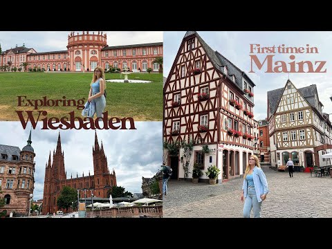 Visiting Mainz and Wiesbaden ⛅️ short trip on a gloomy summer day | Germany vlog