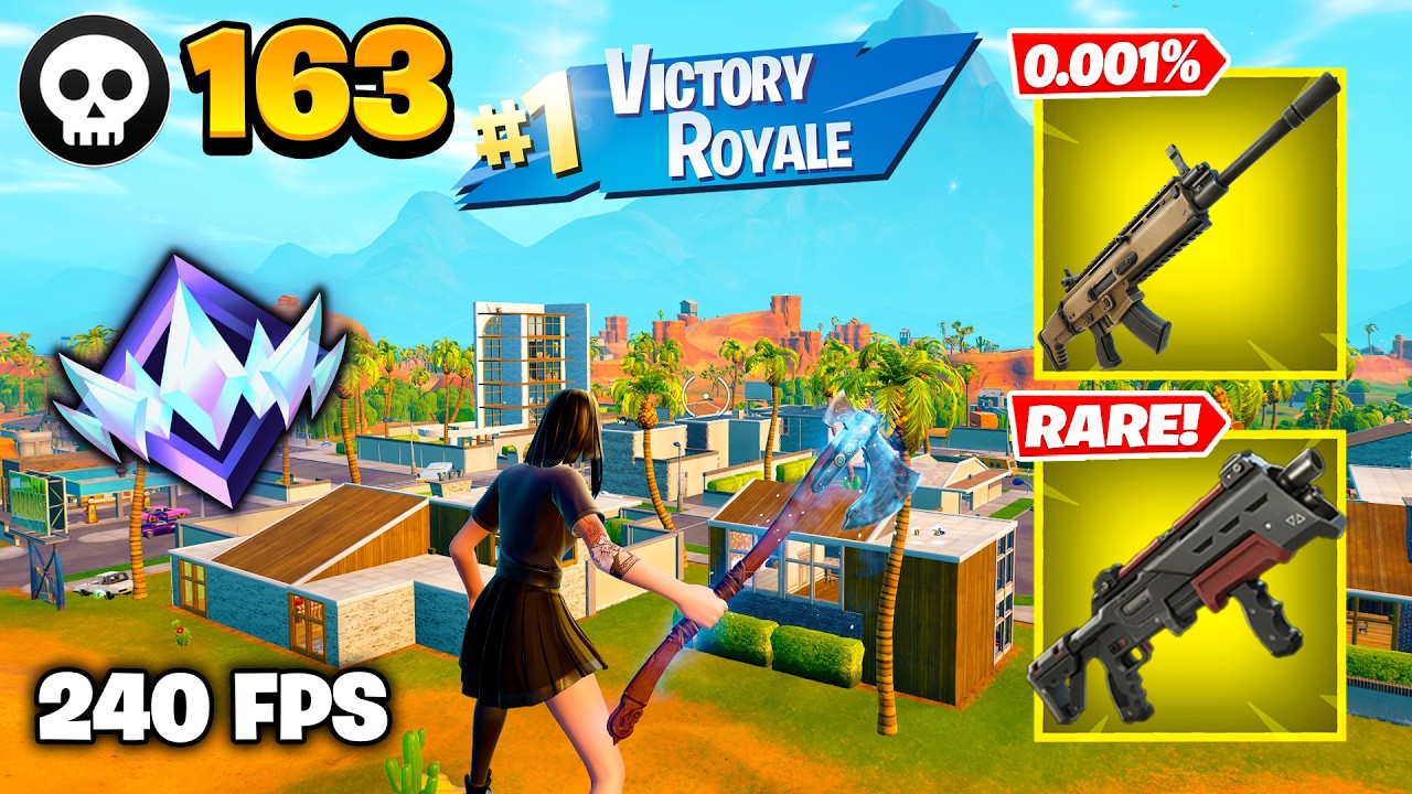 163 Elimination "RANKED RELOAD” Gameplay Wins (Fortnite Chapter 7 Keyboard & Mouse)