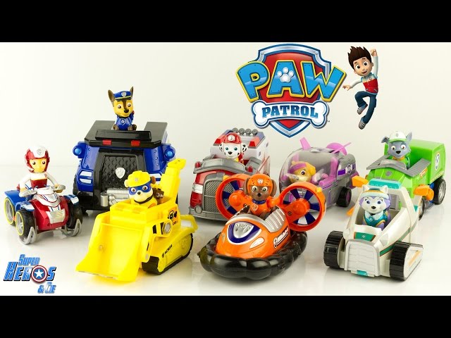 Tous les personnages de la Pat Patrouille Véhicules Paw Patrol Collection  Jouet Patrulla Canina Toys 