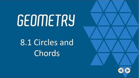 Circles and Chords, BJU Press Geometry 4th ed, Lesson 8.1--CCCS Flipped Geometry #47