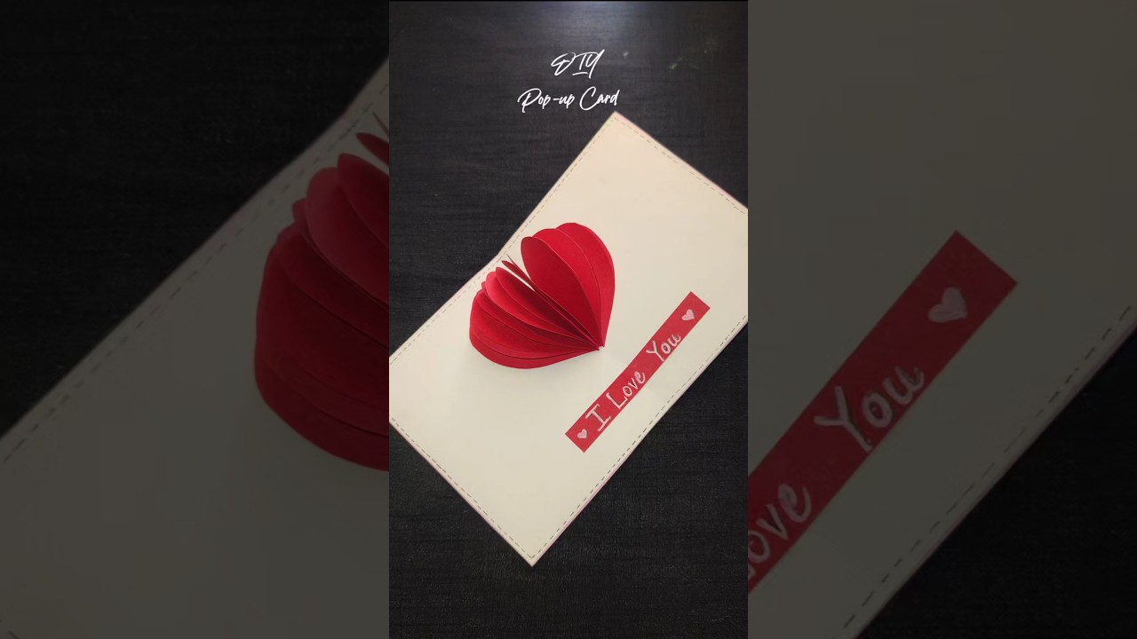 Heart Pop-Up Card ❤️ Easy Valentine Paper Craft | 