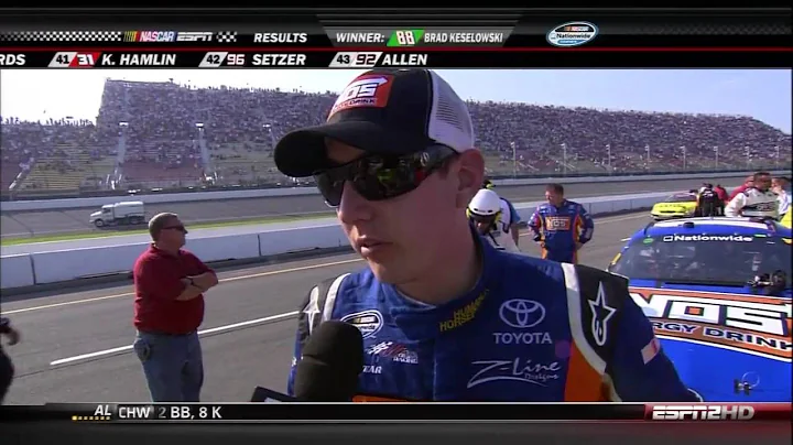 2009 NASCAR Michigan Nationwide Finish Kyle Busch ...