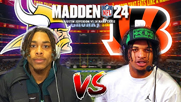 NFL WRS Play Madden 24 (Justin Jefferson Vs Ja