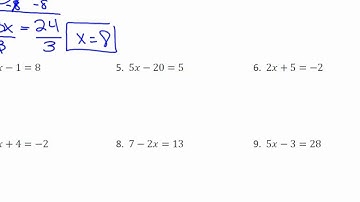 3.3: Solving Multi Step Equations (Part 1)