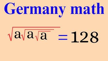 Germany : A Nice Math Olympiad Radical Simplification |