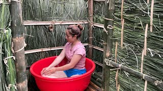 How To Make A Bathroom From Weeds And Bamboo That Is Environmentally Friendly Ep39