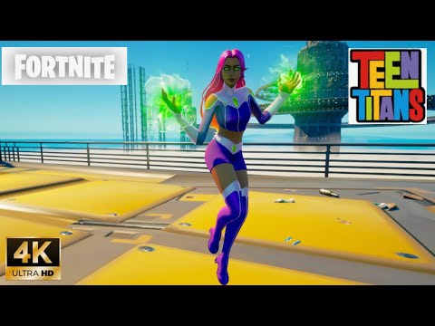 Starfire Skin Gameplay Fortnite 4K 60fps YouTube