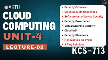 Lec- 4.2 | Cloud Computing | Unit-4 | KCS-713 | Cloud Computing Aktu | Aktu Exams | 4th Year B-Tech