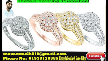 Retouch jewelry like 3D quality.
