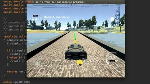 Udacity CarND MPC 100ms Latency 60MPH